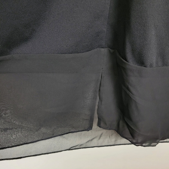 NWT Maree Pour Toi Plus Mesh Panel Sheath Sheer Color Block Dress Black Size 22 - Picture 10 of 14